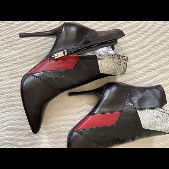 DIESEL Black Star Patch Leather Boots - Picture 5 of 9